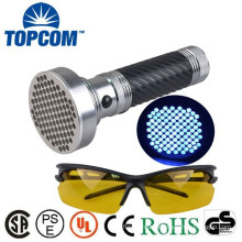 100 LED 390nm UV Ultraviolet Blacklight Flashlight- Spot Scorpions, Pet Urine, Counterfeit Money, Bed Bugs, Minerals, Leaks